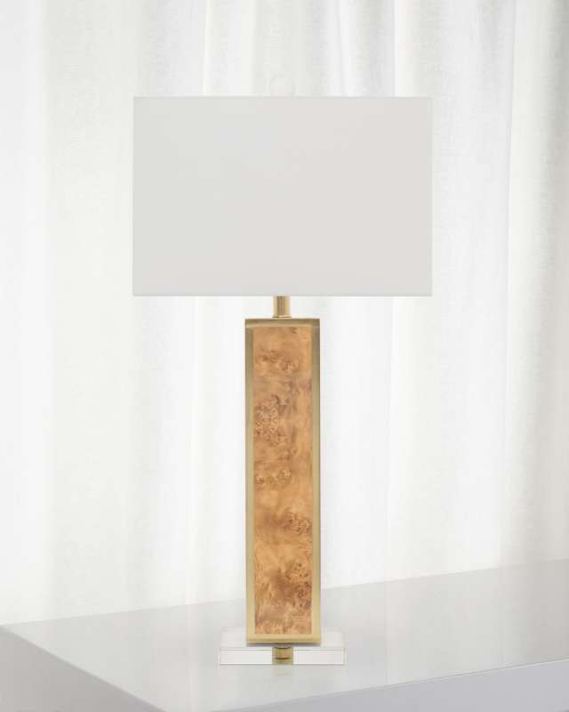 Blair 32" Faux Burlwood Table Lamp